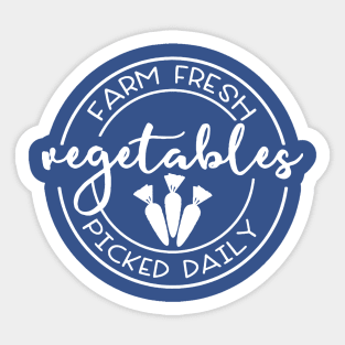 Farm Fresh Vegetables Picked Daily Sticker